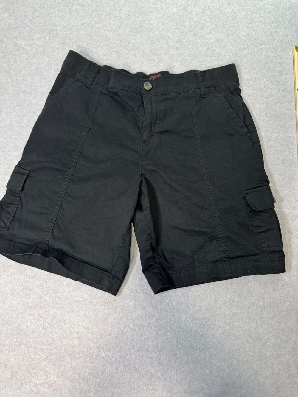 Lee Women's Black Cargo Bermuda Shorts Size 14
